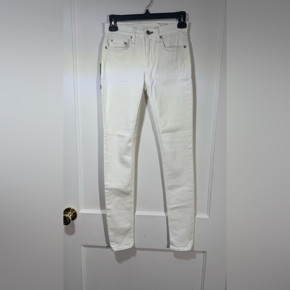 NWT Rag & Bone Woman’s Crisp White Skinny Jeans - Picture 1 of 5